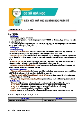Giáo án Chuyên đề Hóa học Lớp 10 (Sách Cánh diều) - Chương trình cả năm - Năm học 2022-2023